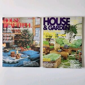 Vintage 1977 1978 House & Garden House Beautiful Magazines Decor Interior Design